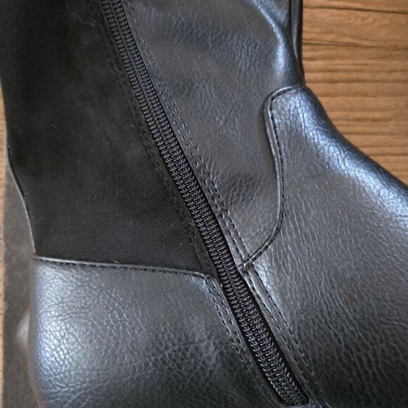 So Black Knee High Boots Alabacore sz 7.5 , New - Picture 2 of 6